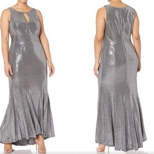 R&M Richards Sequin Fishtail Dress (22W)